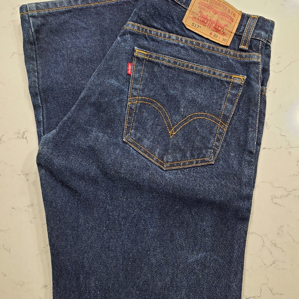 Levi's 517 Boot Cut Rinsed Blue 32 x30